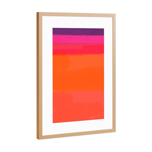 Poster mit Rahmen Kupfer "Tanzfläche der Farben" artboxONE - Natur,Abstrakt,Streetart