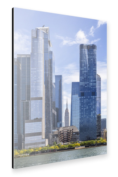 Alu-Dibond "NYC Blick durch die Hudson Yards" 75x50 cm artboxONE