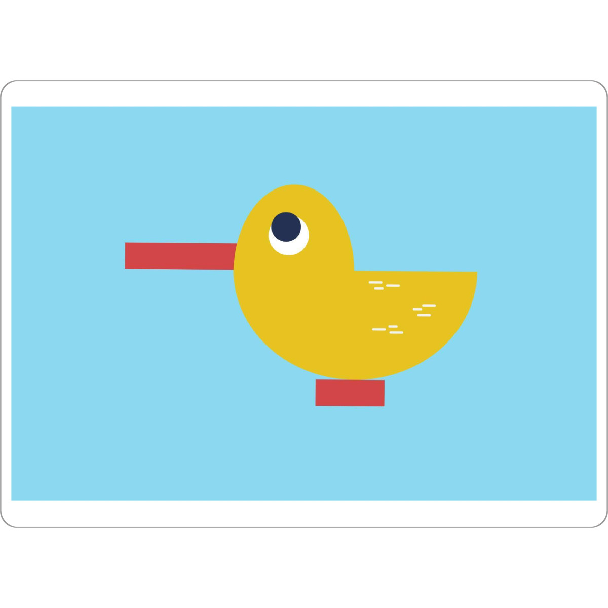 Tischset "Nur eine Ente" artboxONE - Für Kinder,Tiere,Lustig