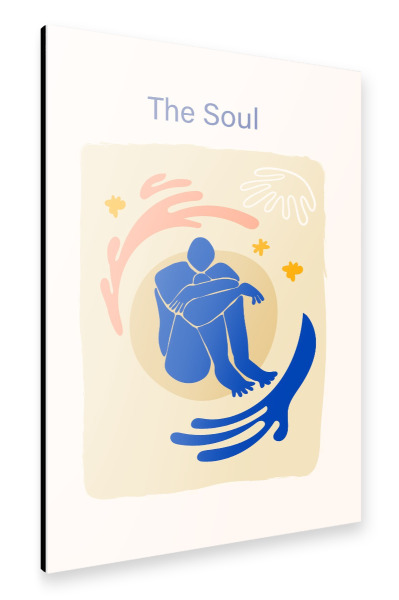 Alu-Dibond "Blaue Figur von Matisse" 75x50 cm artboxONE