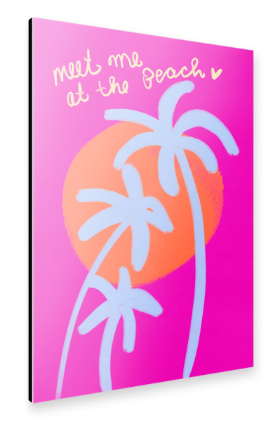 Alu-Dibond "Meet Me At The Beach" 30x20 cm artboxONE