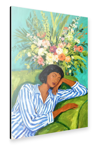 Alu-Dibond "Luxury is having time to waste" 30x20 cm artboxONE