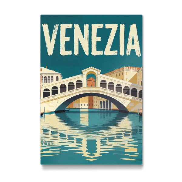 Galerie-Print "Venezia-Brücke und Kanal" 30x20 cm artboxONE