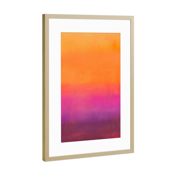 Poster mit Rahmen Gold "Fließende Flächen Magie" artboxONE - Natur,Abstrakt,Streetart