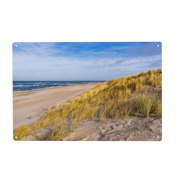 Metall Poster "Düne, Strand und Ostsee" artboxONE - Natur,Reise,Reise / Strand und Meer