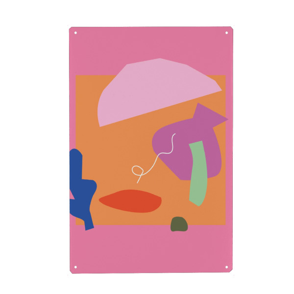 Metall Poster "Gourmet" artboxONE - Abstrakt - Kitchen,Food,Collage,Creative,Colour,Stillife - Blechschild