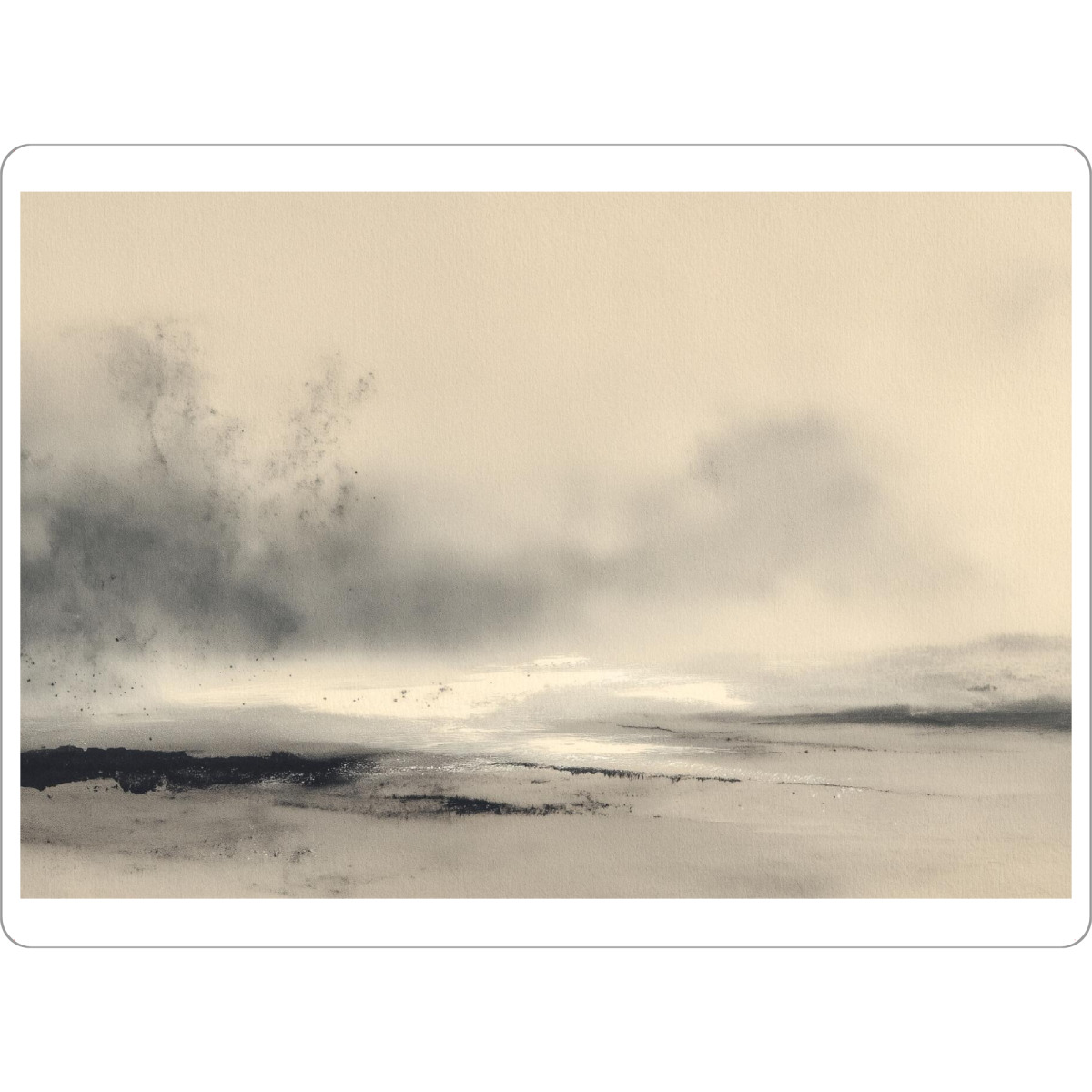 Tischset "Nebelstille über sanften Linien" artboxONE - Natur,Abstrakt