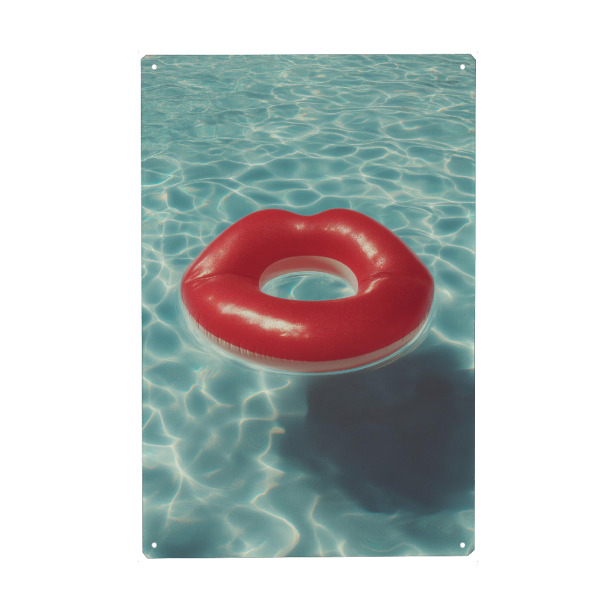 Holzbild "Schwimmring Sommerkuss" artboxONE - Natur,Reise,Reise / Strand und Meer