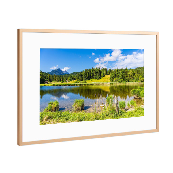 Poster mit Rahmen Kupfer "Schmalensee und Wettergebirge" artboxONE - Natur,Reise