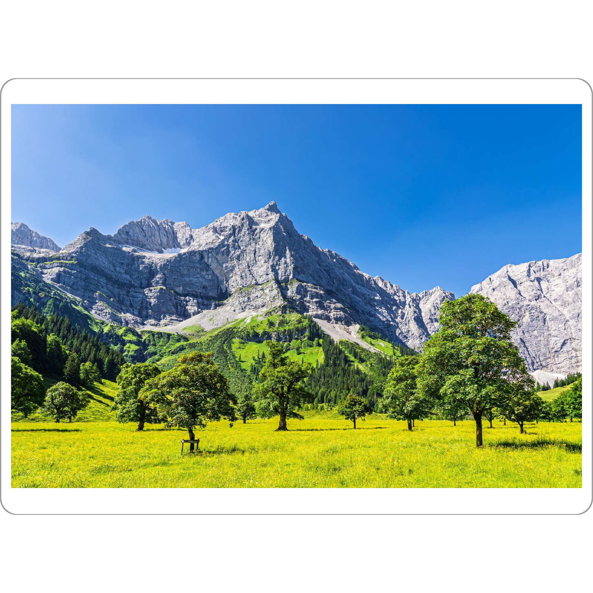 Tischset "Rißtal mit Großer Ahornboden" artboxONE - Natur,Reise,Reise / Länder