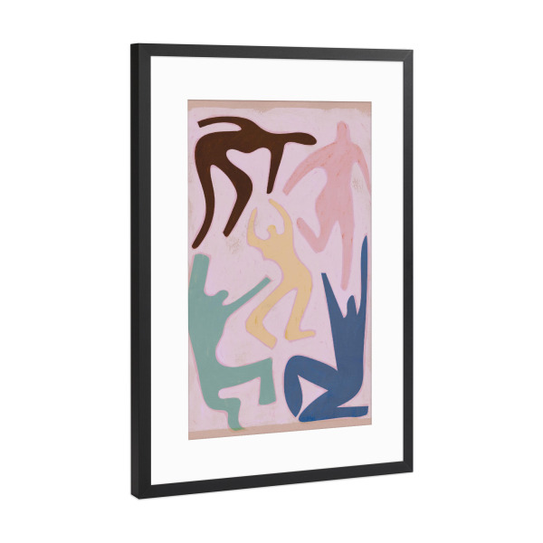 Poster mit Rahmen Schwarz (Metallic) "Wild Energy" artboxONE - Abstrakt,Menschen