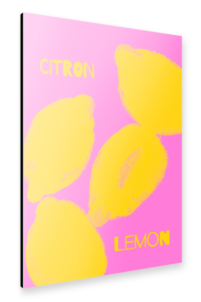 Alu-Dibond "Citron Lemon" 30x20 cm artboxONE