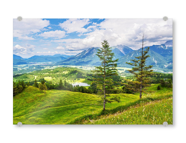 Acrylglasbild "Aussicht vom Hohen Kranzberg" artboxONE - Natur,Reise