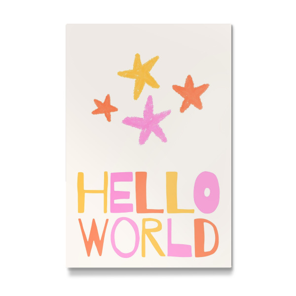 Galerie-Print "Hello World" 30x20 cm artboxONE