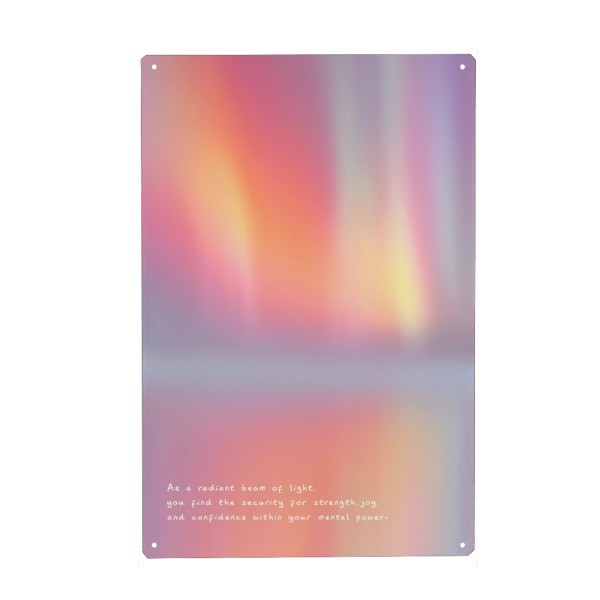 Holzbild "Aura der Mentalen Stärke" artboxONE - Typografie,Abstrakt,Liebe
