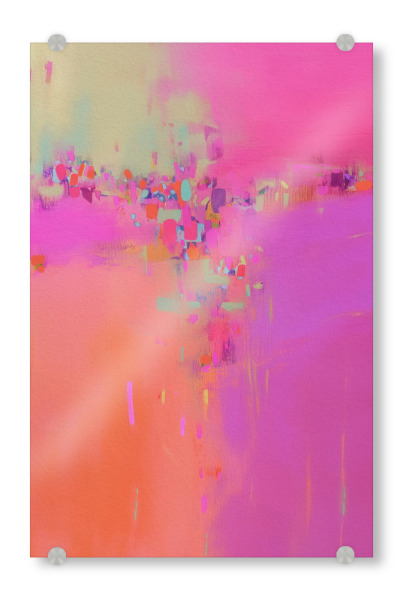 Acrylglasbild "Farblicher Neon Impuls" artboxONE - Natur,Abstrakt,Streetart