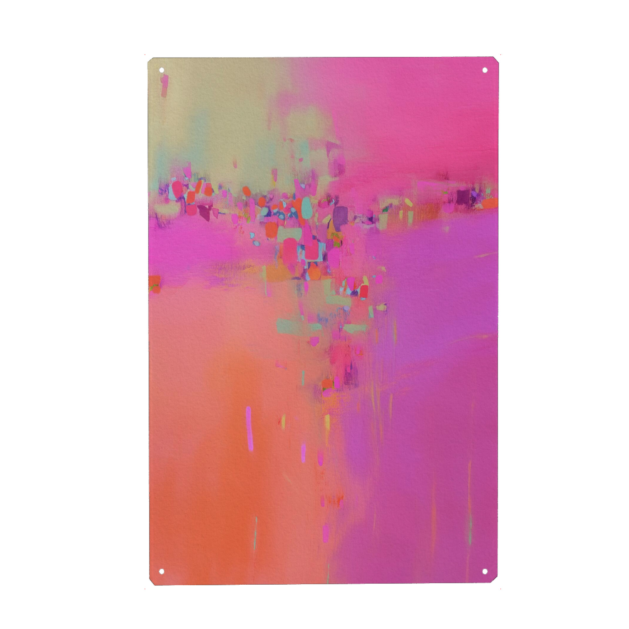 Holzbild "Farblicher Neon Impuls" artboxONE - Natur,Abstrakt,Streetart