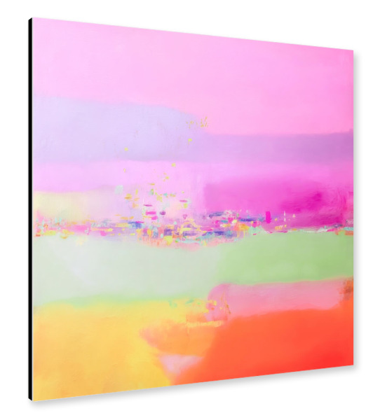 Alu-Dibond "Zeitlose Neon Grenze" 30x30 cm artboxONE