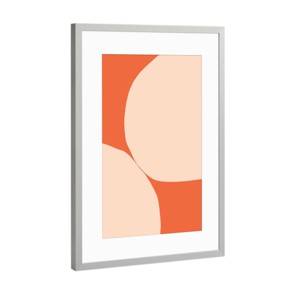 Poster mit Rahmen Silber "Stone Balance (No07)" artboxONE - Abstrakt,Geometrie,Für Mama