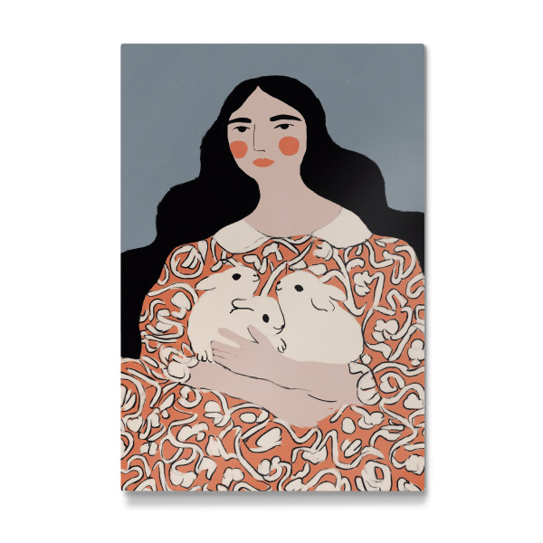 Galerie-Print "Die Kaninchen Dame" 30x20 cm artboxONE