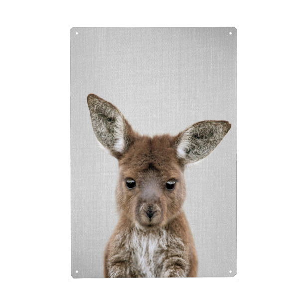 Holzbild "Baby-Känguru" artboxONE - Natur,Für Kinder,Tiere,Städte / Sydney