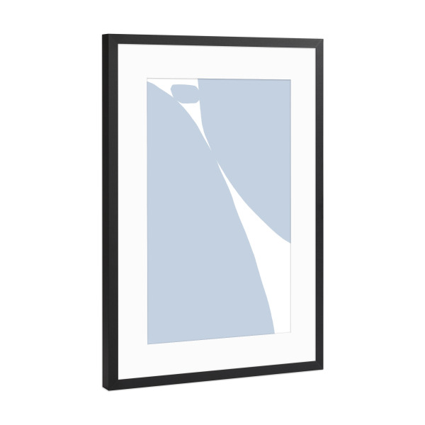 Poster mit Rahmen Schwarz (Metallic) "Stone Balance (No 18)" artboxONE - Abstrakt,Geometrie,Für Mama
