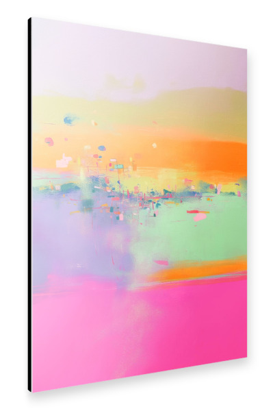 Alu-Dibond "Neonträume im Farbenrausch" 75x50 cm artboxONE