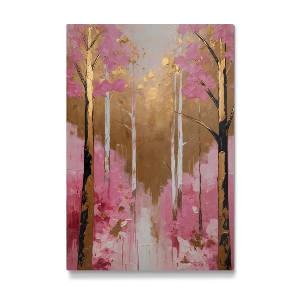 Galerie-Print "Lebhafte rosa Waldszene" 30x20 cm artboxONE