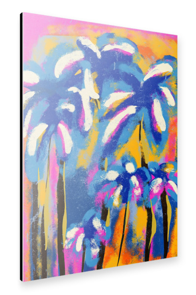 Alu-Dibond "Palm Sunset" 30x20 cm artboxONE