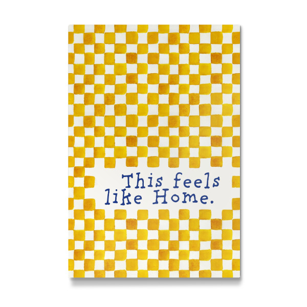 Galerie-Print "This feels like Home - yellow" 75x50 cm artboxONE