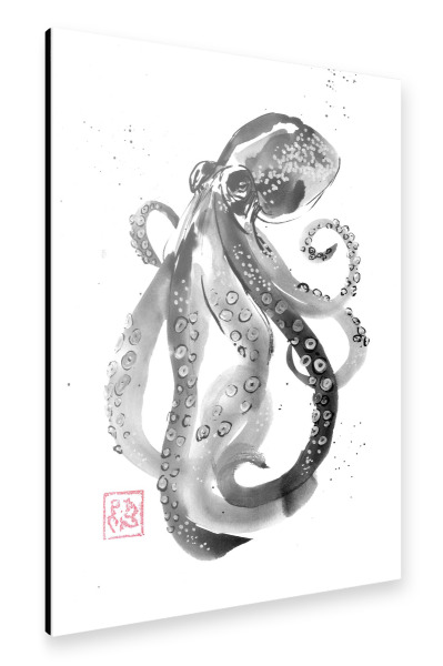 Alu-Dibond "Octopuss" 75x50 cm artboxONE