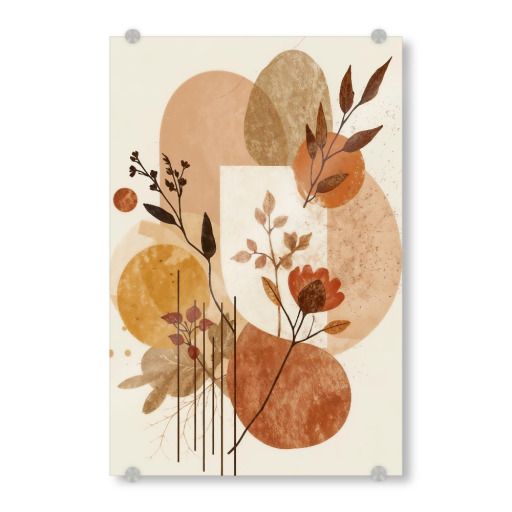 Abstract Autumn Floral Composition