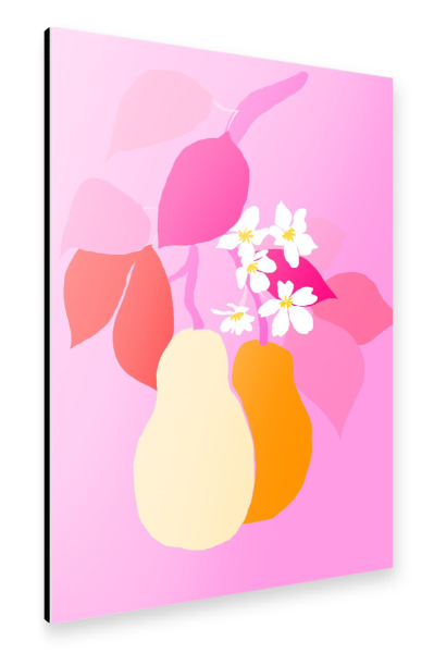 Alu-Dibond "Sommer Birnen" 30x20 cm artboxONE