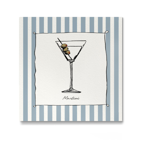 Galerie-Print "Cocktailstunde Martini" 30x30 cm artboxONE