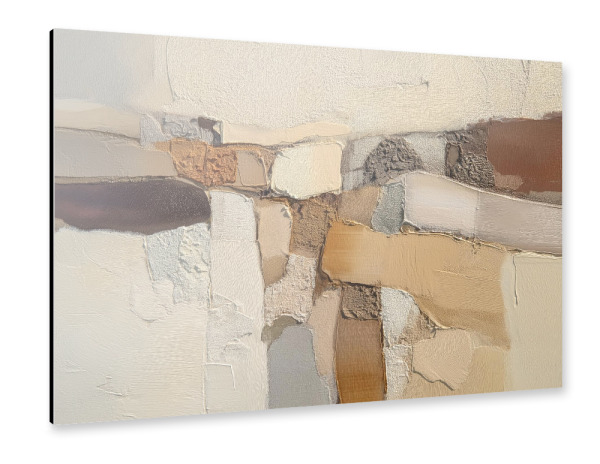 Alu-Dibond "Magie der braunen Formen" 30x20 cm artboxONE