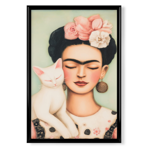 Gentle Frida with Cat