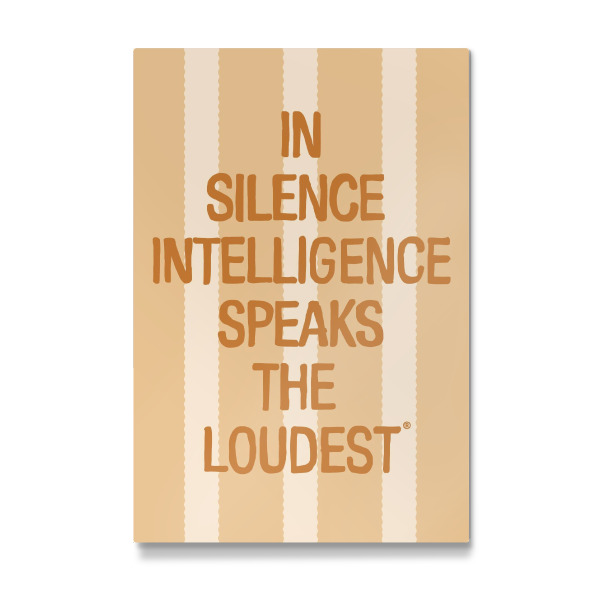 Galerie-Print "In Silence Intelligence Speaks" 30x20 cm artboxONE