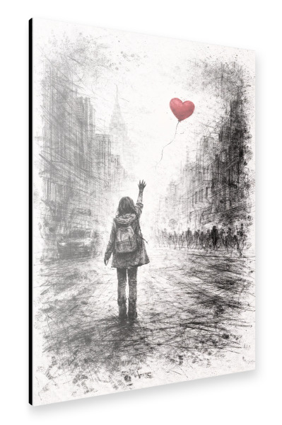 Alu-Dibond "Letting go" 75x50 cm artboxONE