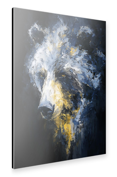 Alu-Dibond "Bär Modern Kunst (matart)" 30x20 cm artboxONE