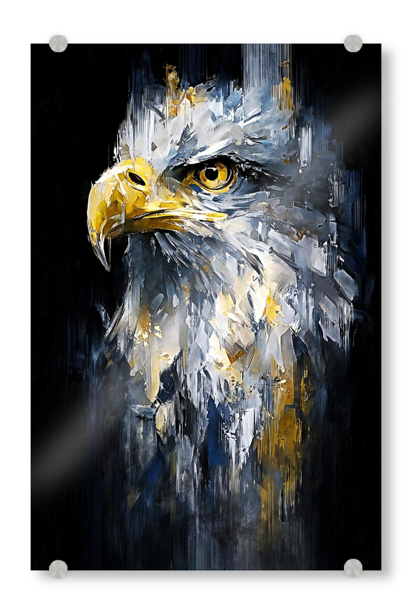 Acrylglasbild "Adler Modern Kunst (matart)" artboxONE - Tiere - Adler,Tier,Tiere,Vogel,Vögel,Natur,Wild,Modern,Kunst