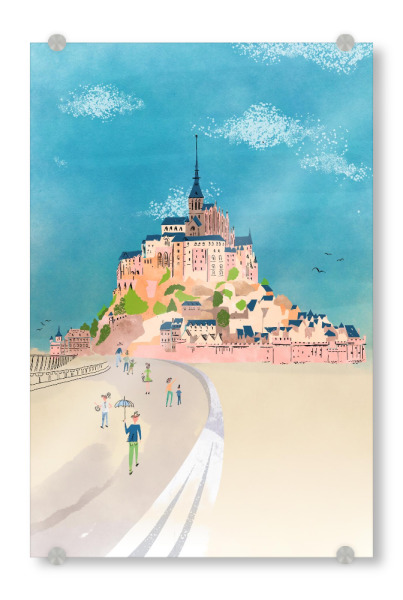 Acrylglasbild "Le Mont-Saint-Michel Frankreich" artboxONE - Städte,Reise,Architektur