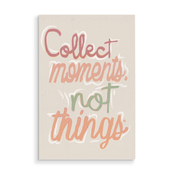 Holzbild "Momente" artboxONE - Typografie