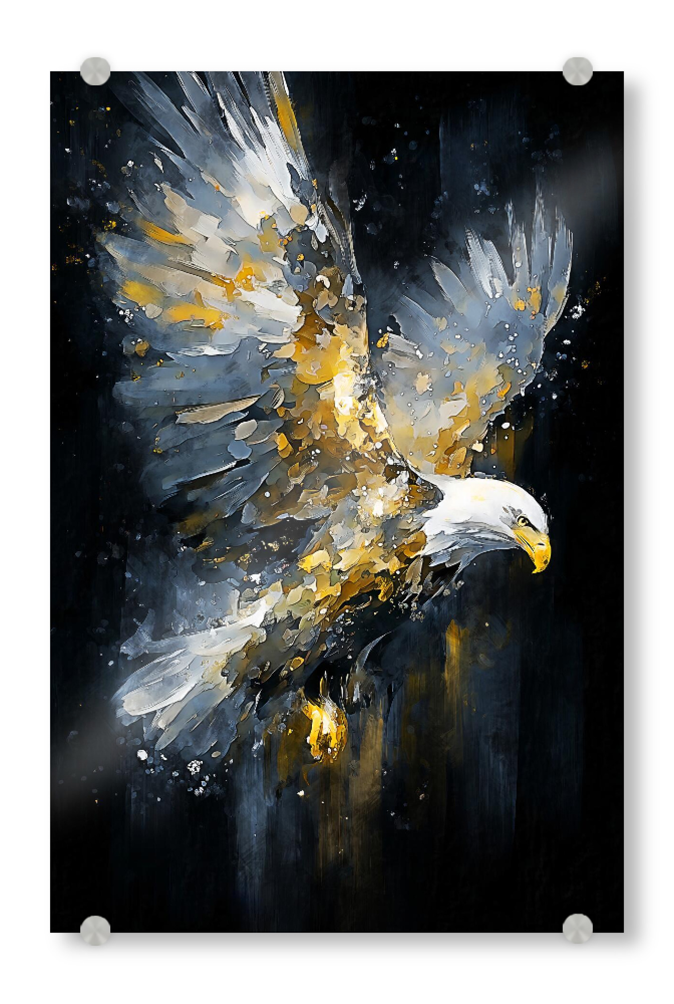 Acrylglasbild "Adler Modern 2 Kunst (matart)" artboxONE - Tiere - Adler,Tier,Tiere,Vogel,Vögel,Natur,Wild,Modern,Kunst