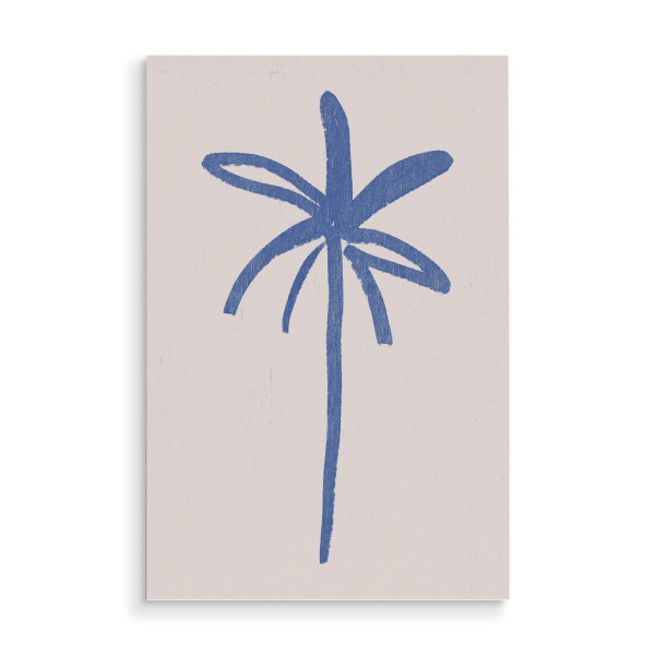 Holzbild "Strand Palme" artboxONE - Natur,Reise,Für Mama - Palme,Strand,Sommer,Meer,Beach,Palm,Illustration,Maritim,Urlaub