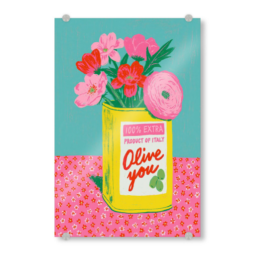 Frühling mit Olivenöl Dose