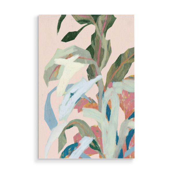 Holzbild "Leichte Pflanzen Brise" artboxONE - Natur,Floral,Abstrakt