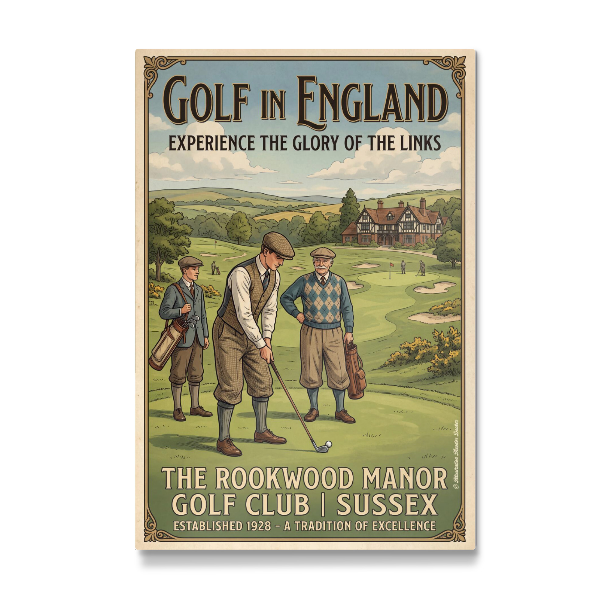 Galerie-Print "Golfen in England Sussex" 30x20 cm artboxONE