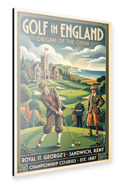 Alu-Dibond "Golfen in England Kent" 30x20 cm artboxONE