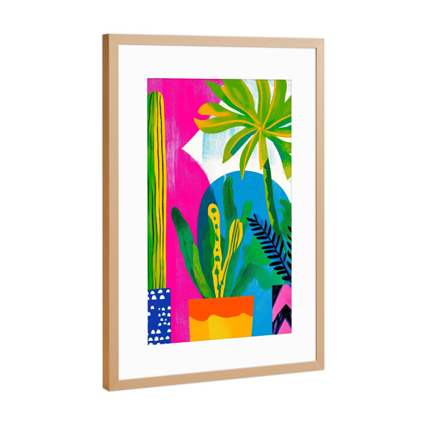 Poster mit Rahmen Kupfer "Topfblumen D" artboxONE - Natur,Floral - Topfblumen,Blumen,Natur,Botanik