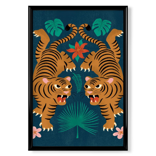Carrie Cantwell-Two floral Tigers